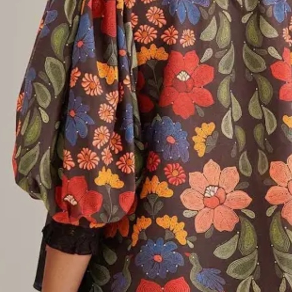 Farm Rio puff sleeve blouse - Picture 6 of 7